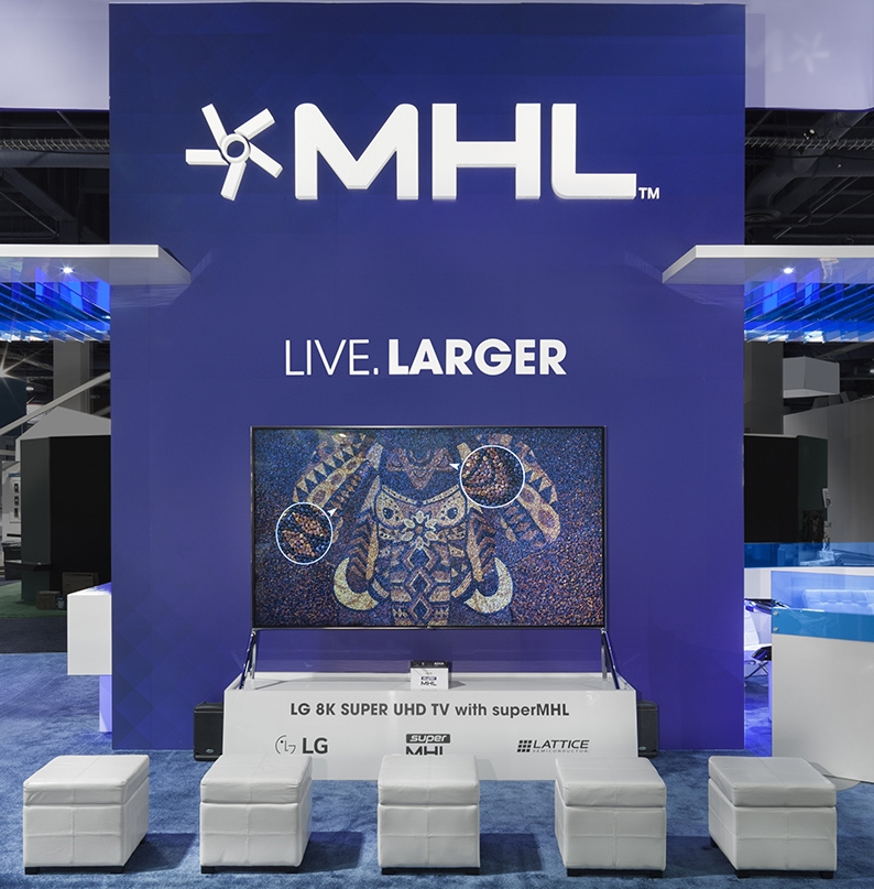 LG 8K in MHL booth LG 8K in MHL booth